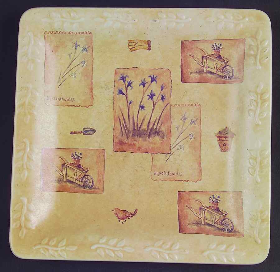 Summer Fields 9" Square Plate by Sonoma Home-1