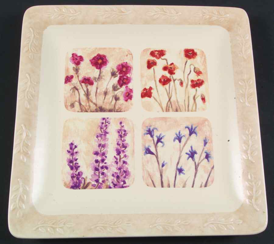 Summer Fields 12" Square Serving Platter by Sonoma Home-1