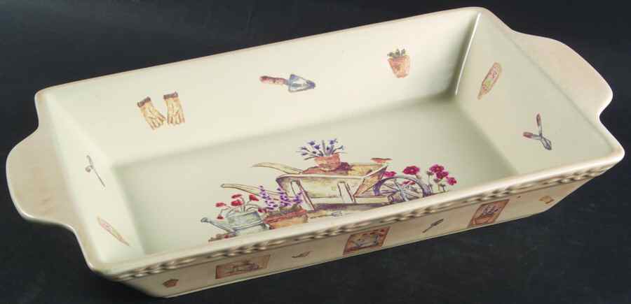 Summer Fields 16" Rectangular Baker by Sonoma Home-1