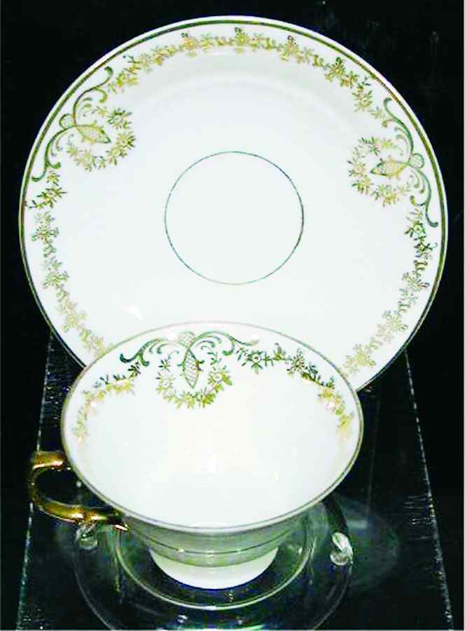 SCH360 Footed Cup & Saucer Set by Schumann - Bavaria-1