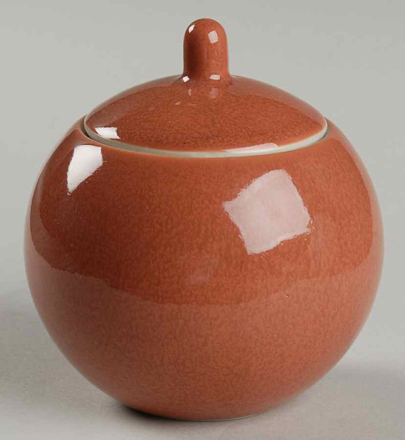 Colorstone Terra Cotta (Textured) Sugar Bowl & Lid by Sasaki-1
