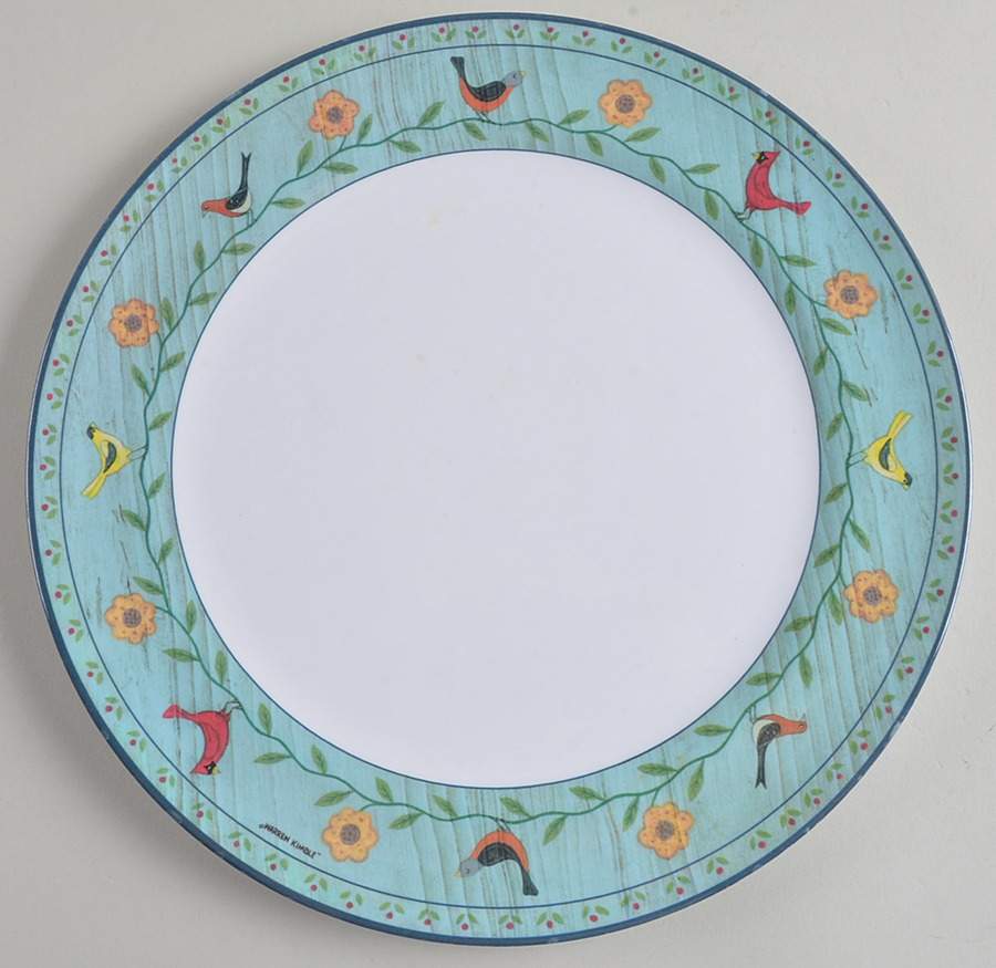 Birdhouses Melamine Dinner Plate by Sakura-1