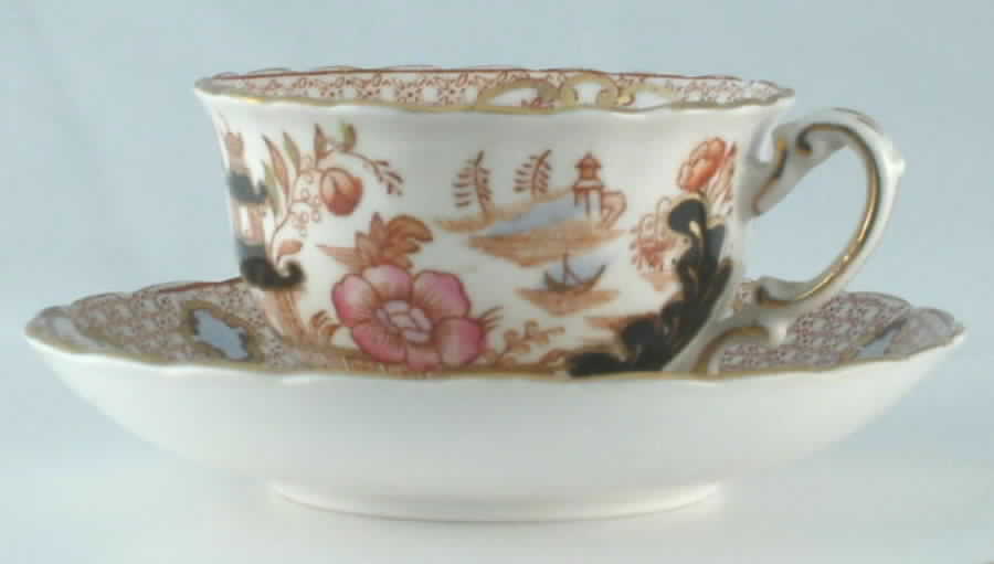 3212 Flat Cup & Saucer Set by Stanley China (ENG)-1