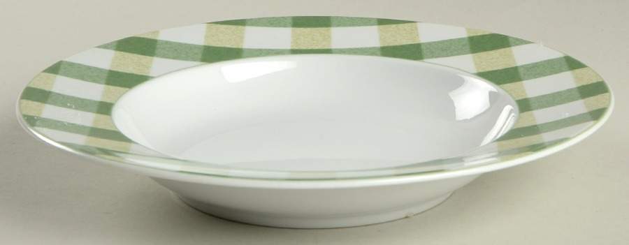 Picnic Lime Green Large Rim Soup Bowl by Studio Nova-1
