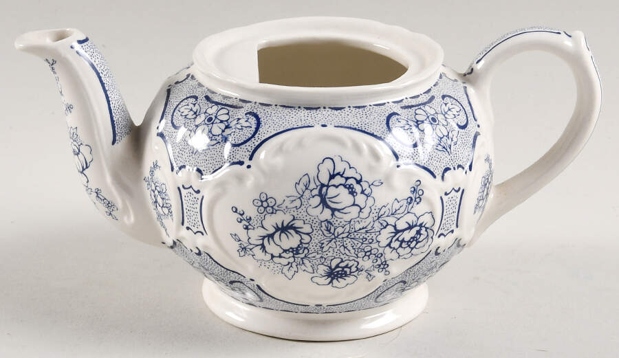 Afternoon Tea Collection Blue Individual Teapot No Lid by Sadler-1