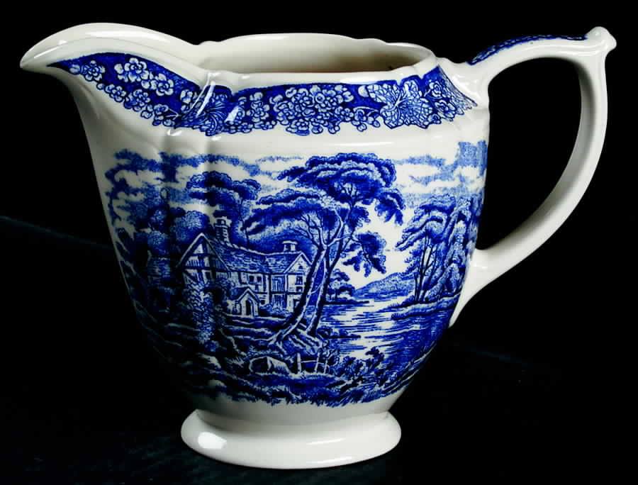 Afternoon Tea Collection Blue 20 Oz Pitcher by Sadler-1