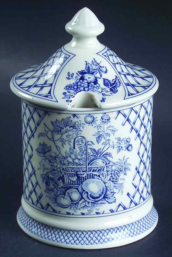 Afternoon Tea Collection Blue Jam/Jelly & Lid by Sadler-1