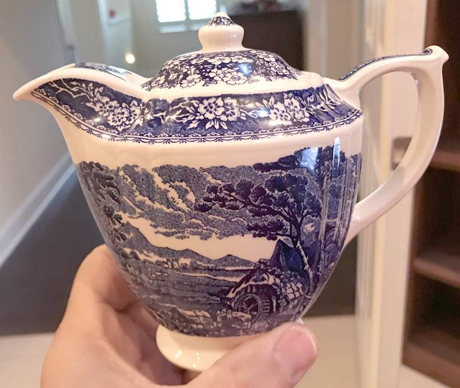 Afternoon Tea Collection Blue Individual Teapot & Lid by Sadler-1