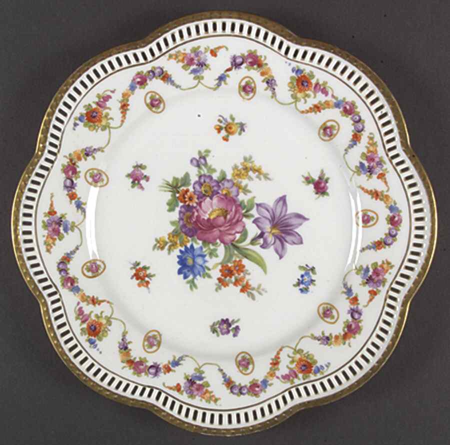 Dresdener Art Large Dinner Plate by Schumann - Bavaria-1