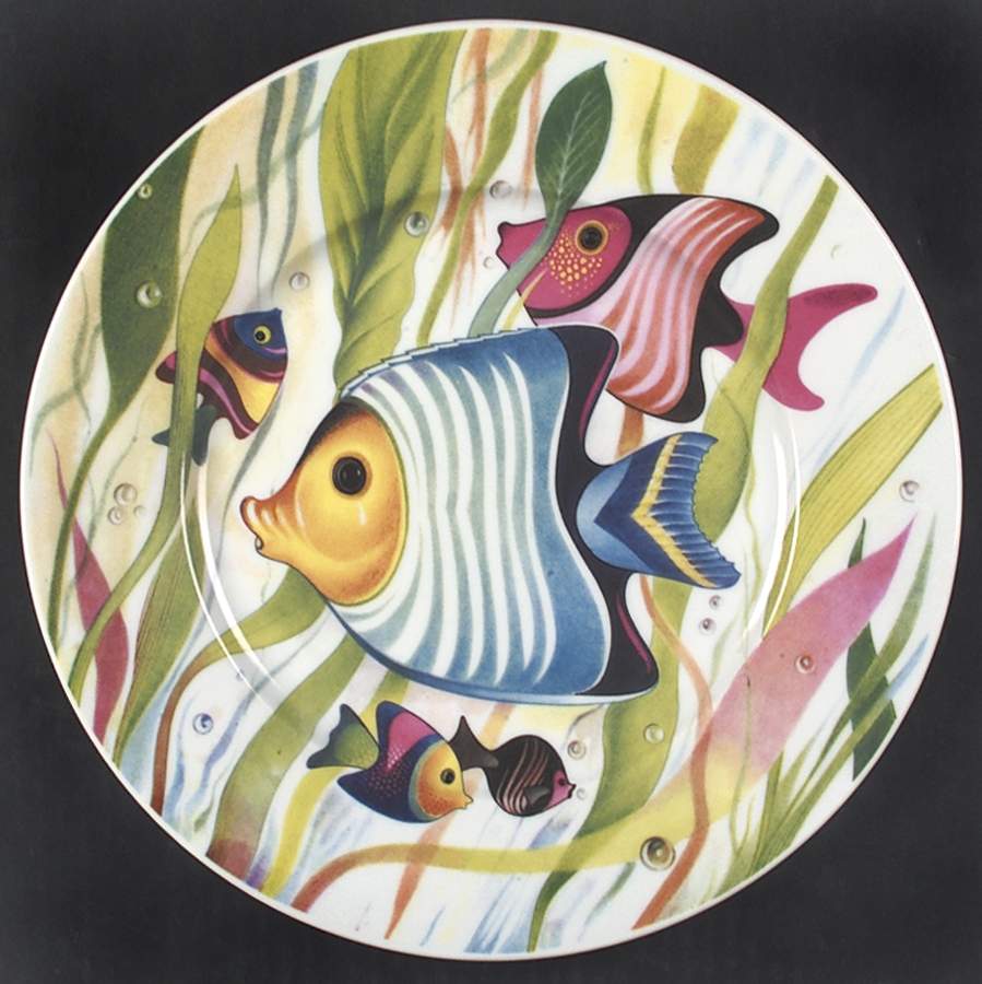 Fish Dinner Plate by Email de Limoges-1