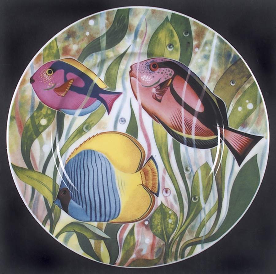 Fish Dinner Plate by Email de Limoges-1