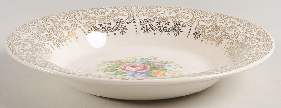 Rosalie Rim Soup Bowl by Sebring Pottery-1