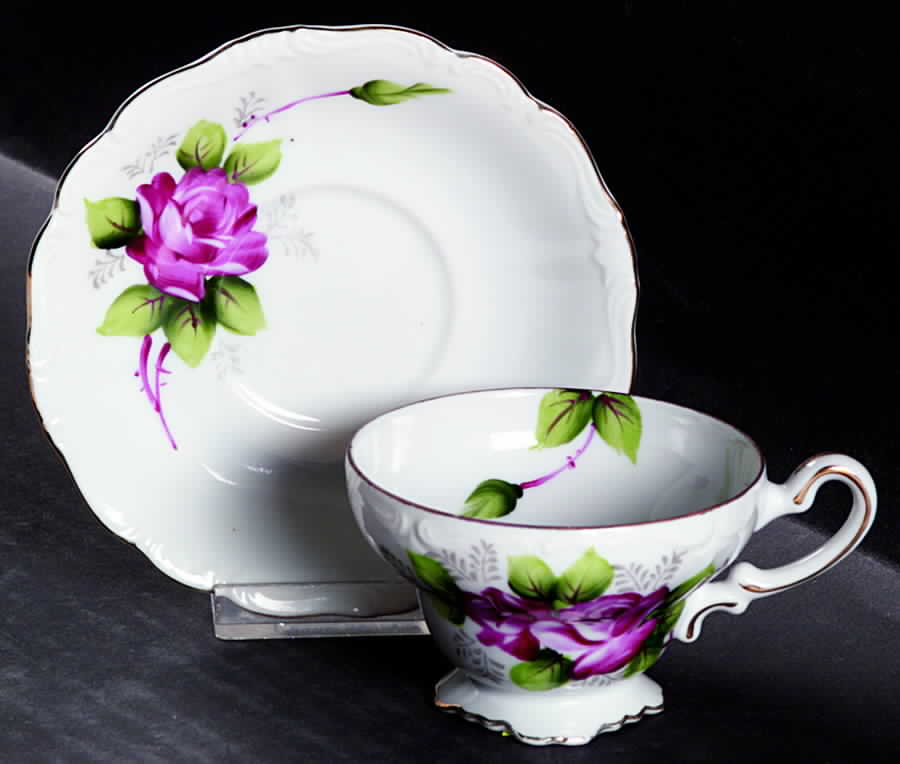 SPH1 Footed Demitasse Cup & Saucer Set by Sphinx Import-1