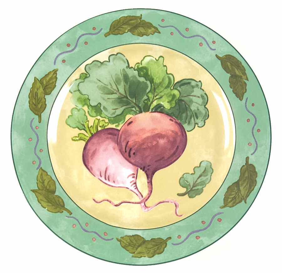 Vegetable Garden Salad Plate by Sango-1