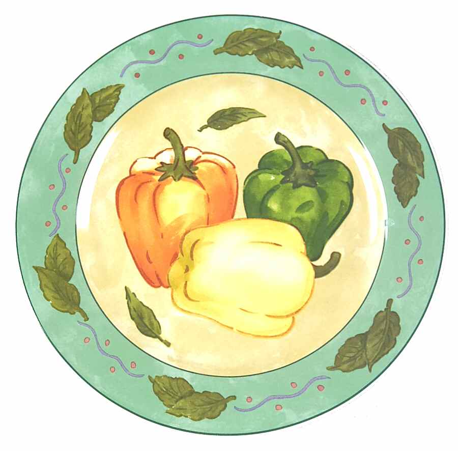 Vegetable Garden Salad Plate by Sango-1