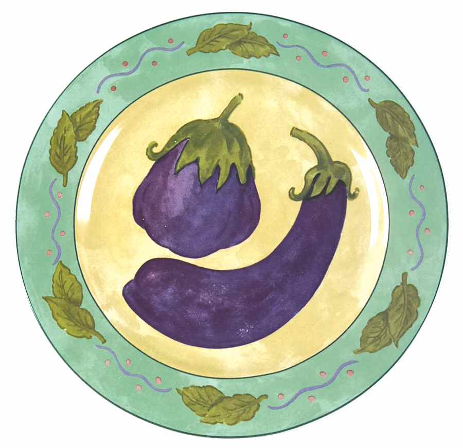 Vegetable Garden Salad Plate by Sango-1