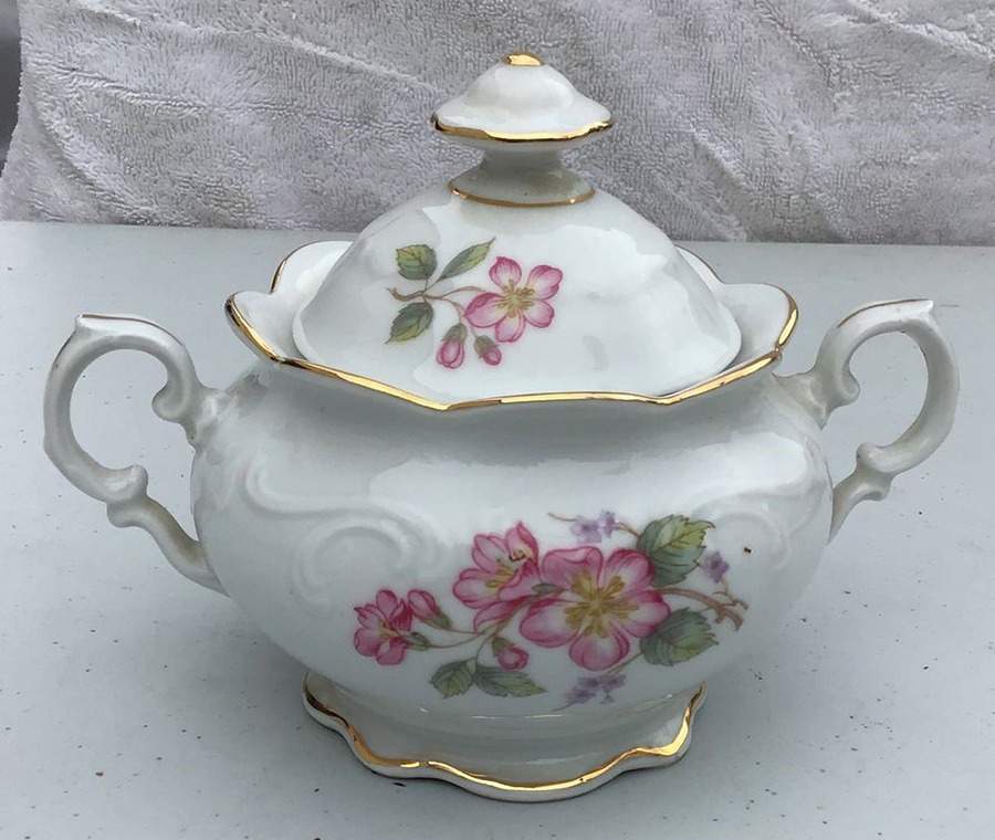 SCH368 Sugar Bowl & Lid by Schumann - Bavaria-1