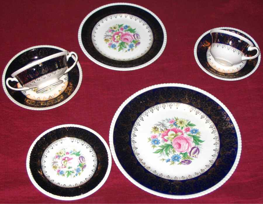 777 Blue Salad Plate by Simpsons-1