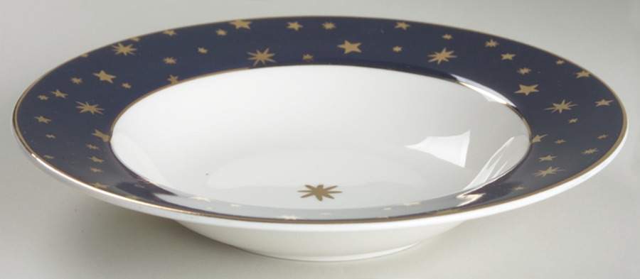 Galaxy Blue (Indonesia) Rim Soup Bowl by Sakura-1