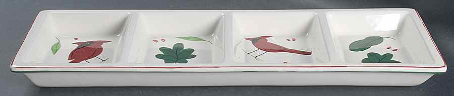 Holiday Cardinal 4 Part Relish by Studio Nova-1