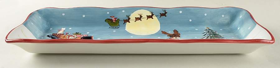 Merry Little Christmas Bread Tray by Sakura-1