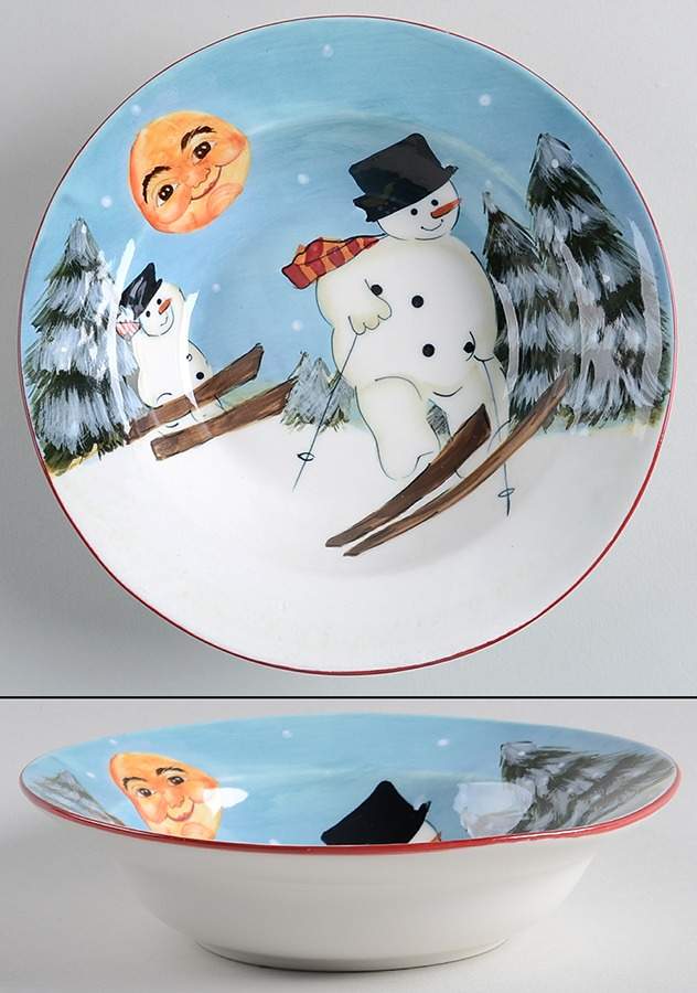 Merry Little Christmas Rim Soup Bowl by Sakura-1