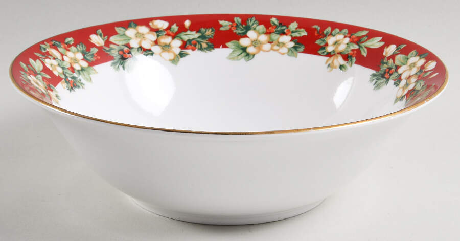 Splendor Red 9" Round Vegetable Bowl by Sakura-1