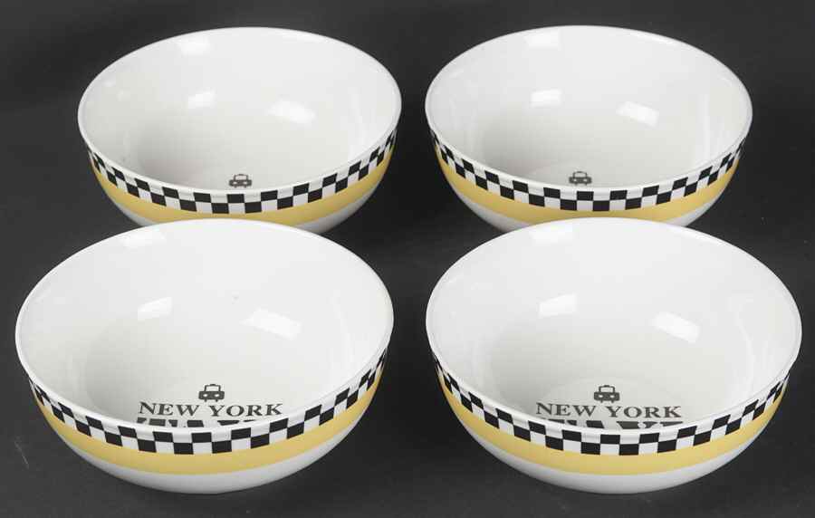 New York Taxi Coupe Cereal Bowl - Set of 4 by Studio Nova-1