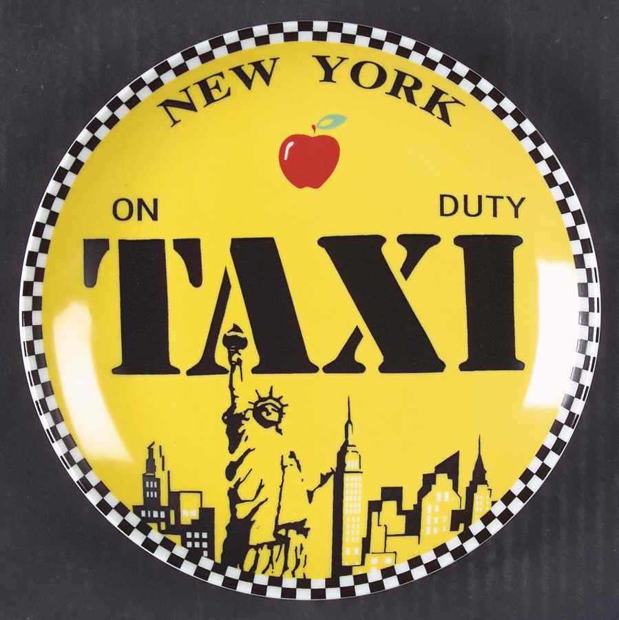 New York Taxi Salad/Dessert Plate by Studio Nova-1