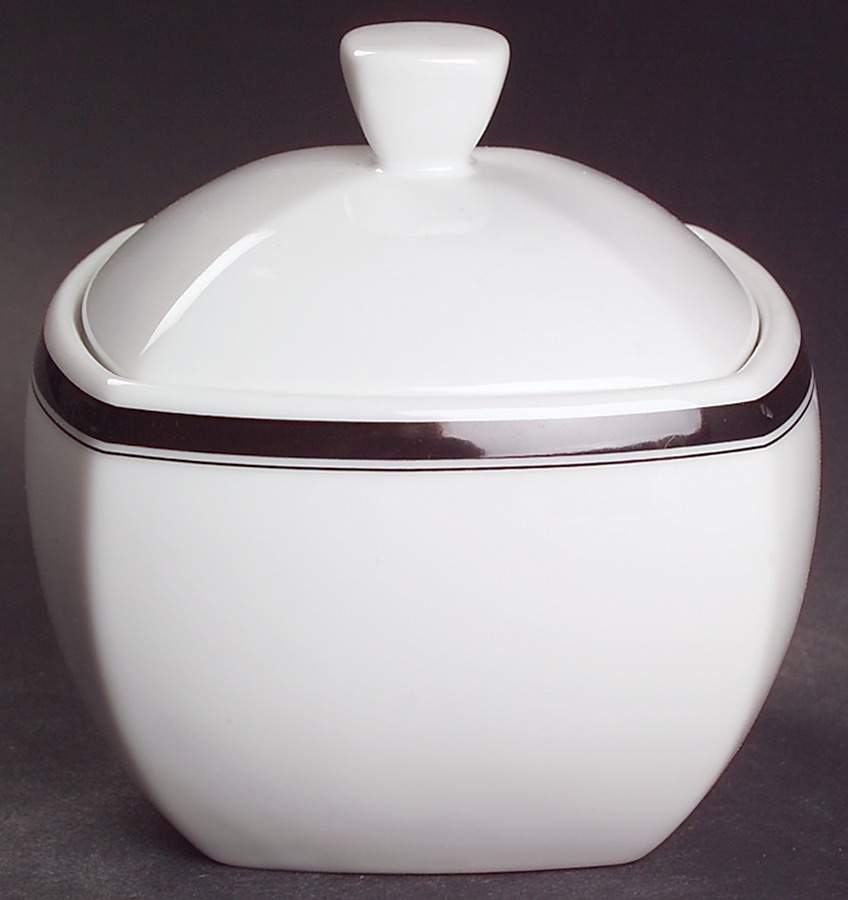 Accent Black Sugar Bowl & Lid by Studio Nova-1