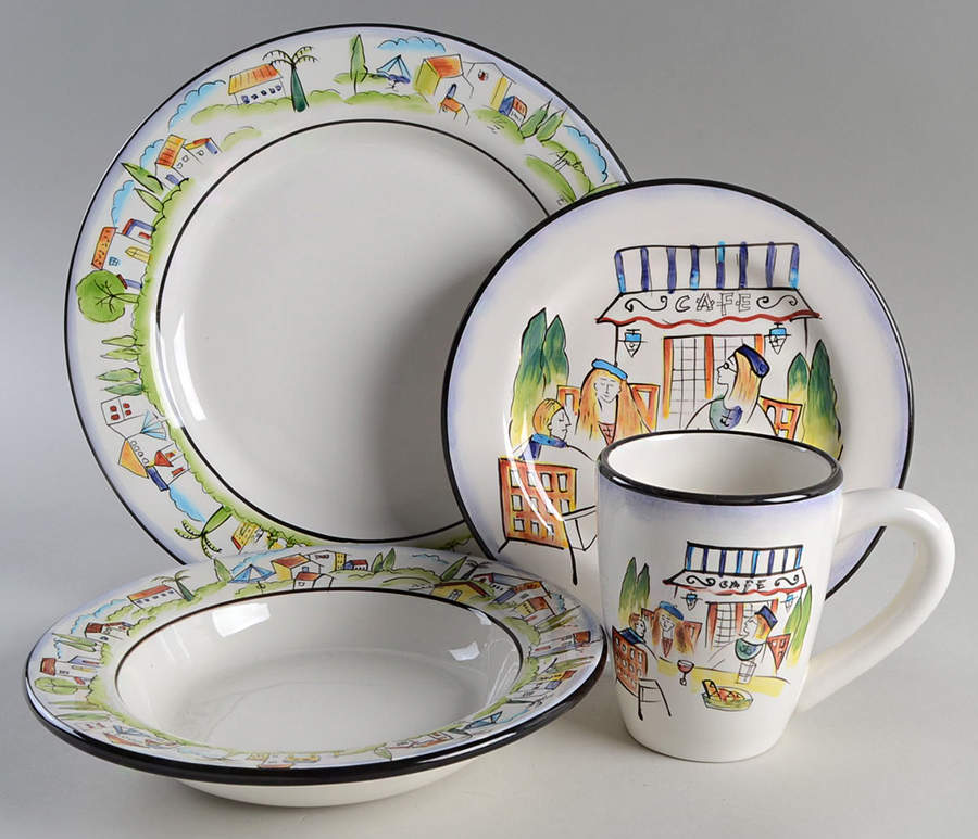 Provence 4 Piece Place Setting by Sakura-1