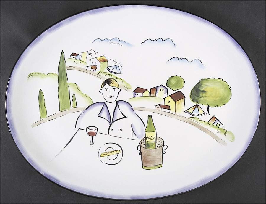 Provence 18" Oval Serving Platter by Sakura-1