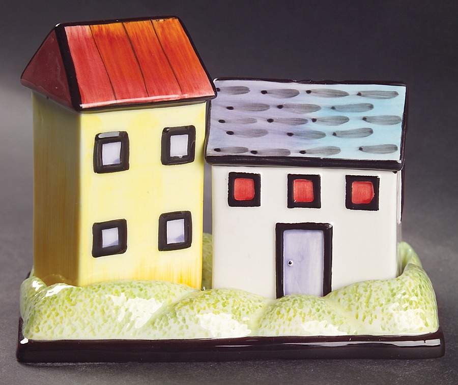 Provence Figural Salt & Pepper Tray Set by Sakura-1