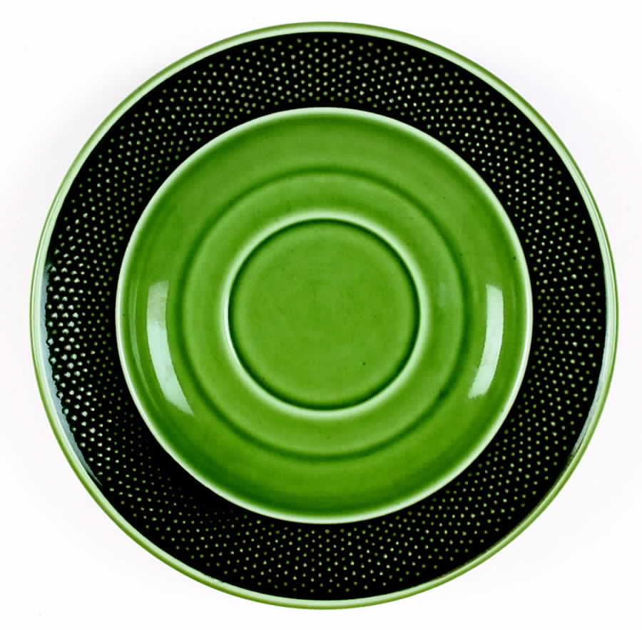 Aurora Green Saucer by Sears-1