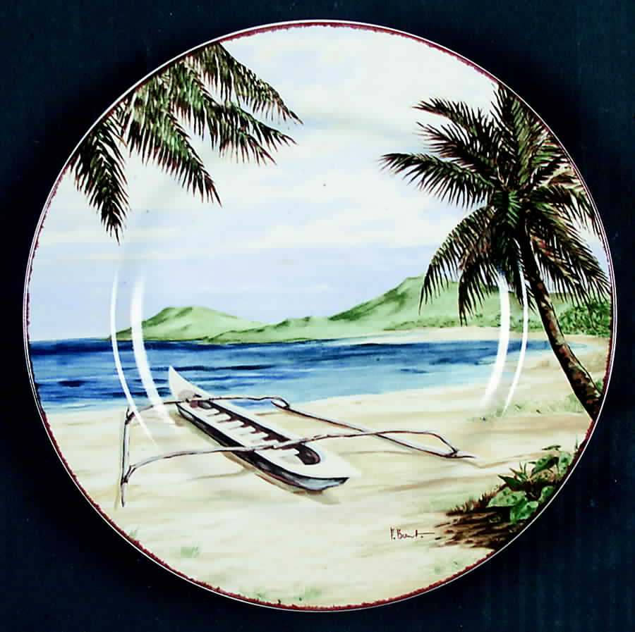 Plantation Home Salad Plate by Sakura-1