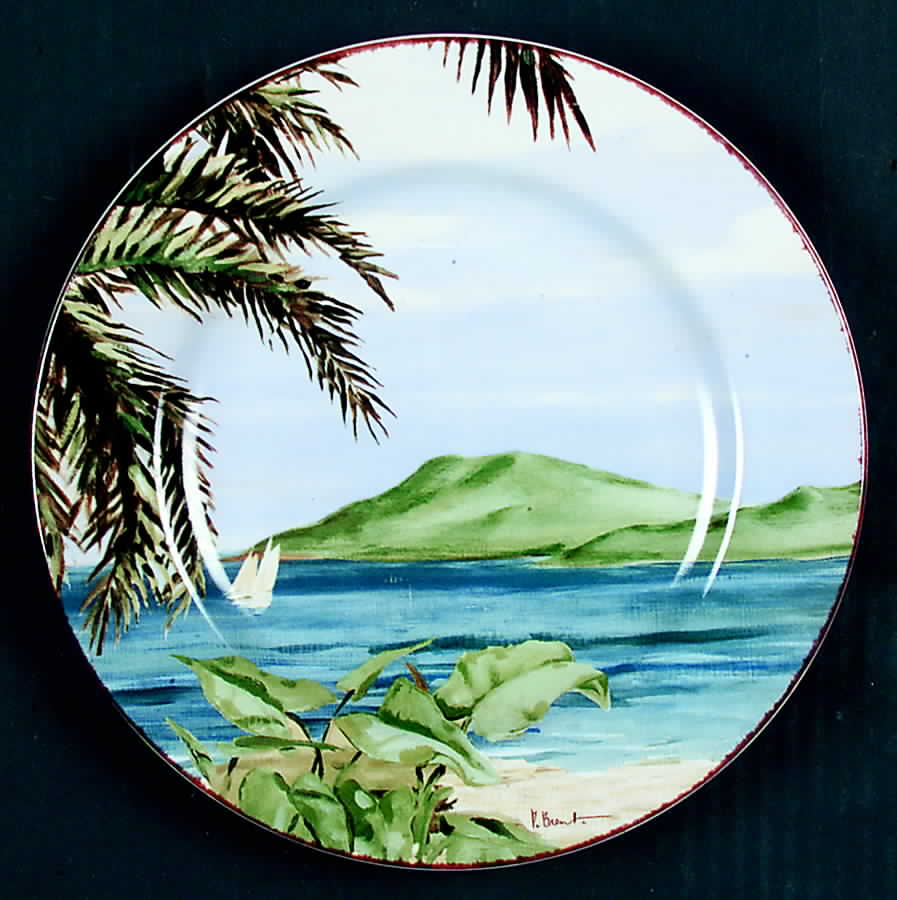 Plantation Home Salad Plate by Sakura-1