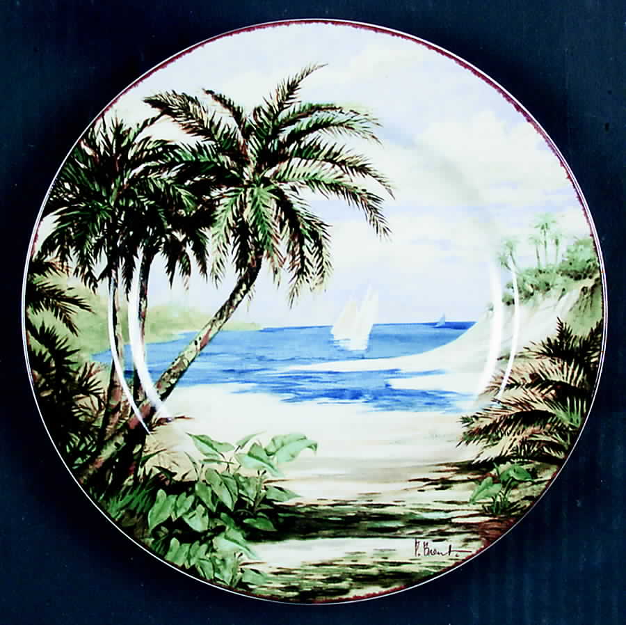 Plantation Home Salad Plate by Sakura-1