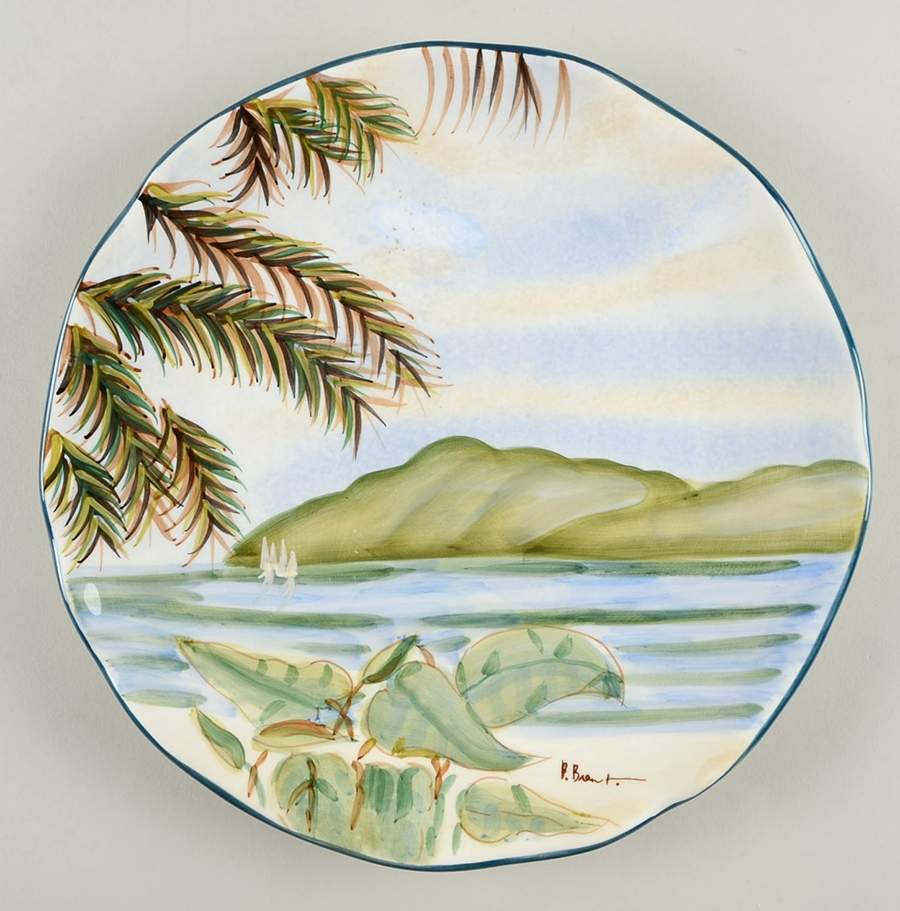 Plantation Home Coupe Dinner Plate by Sakura-1