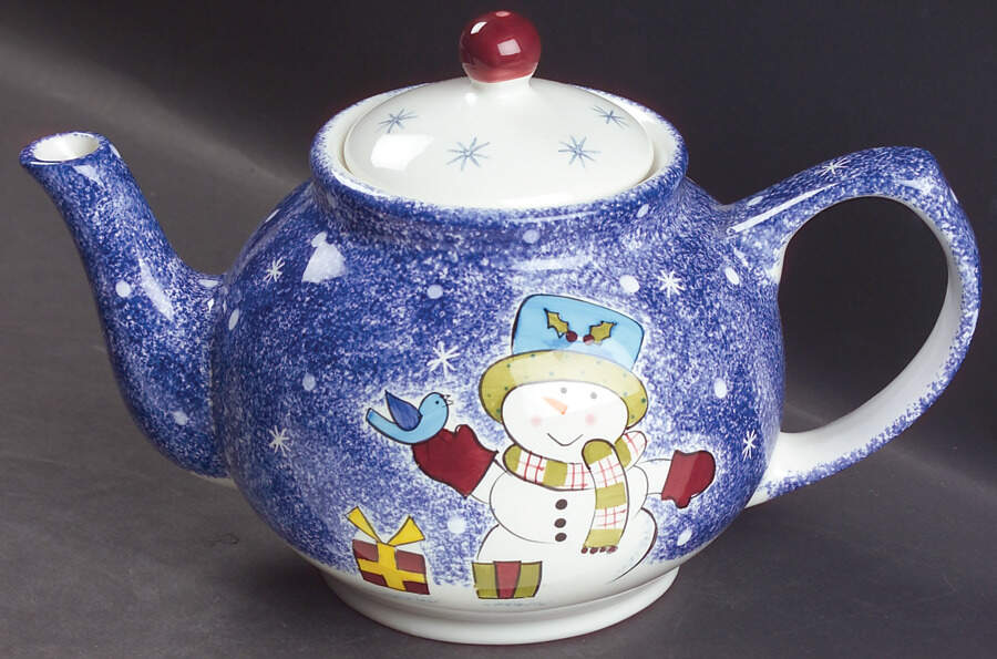 Frosty Snowman Teapot & Lid by Studio Nova-1