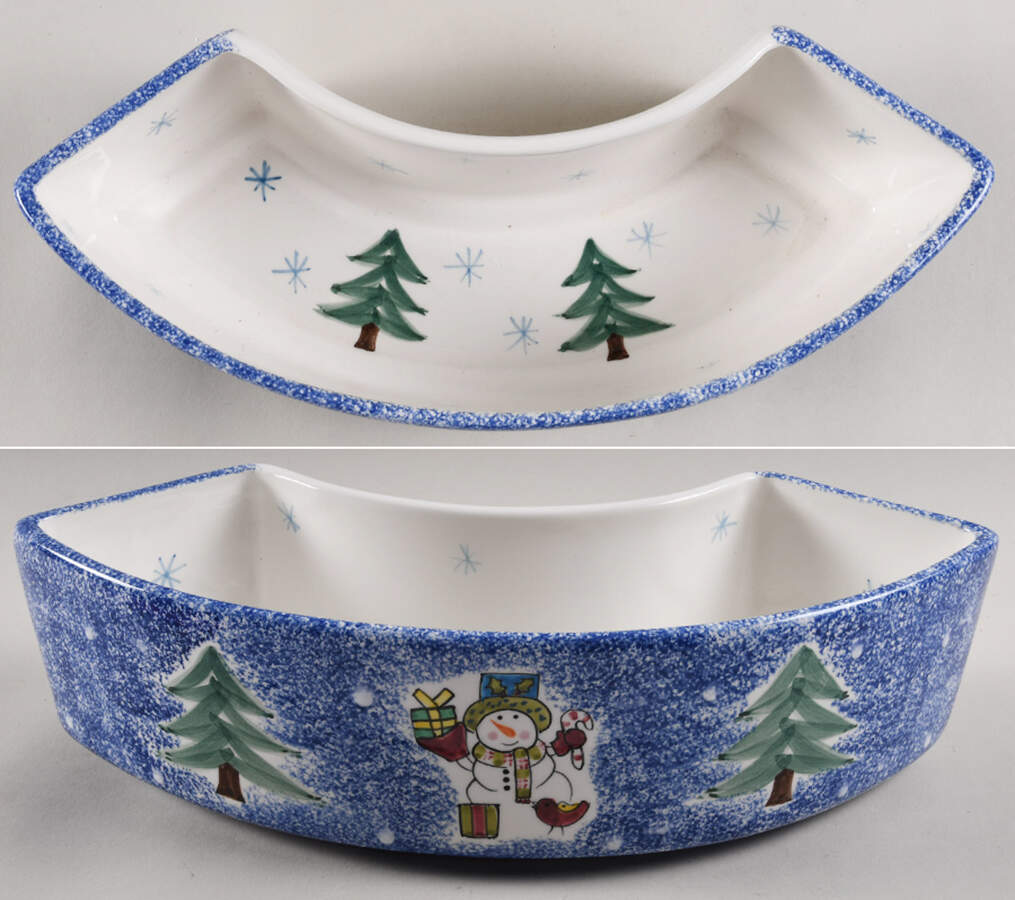 Frosty Snowman Short Side for (5 Pc) Lazy Susan by Studio Nova-1