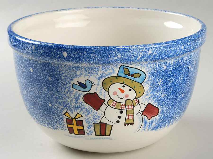 Frosty Snowman 8" Mixing Bowl by Studio Nova-1