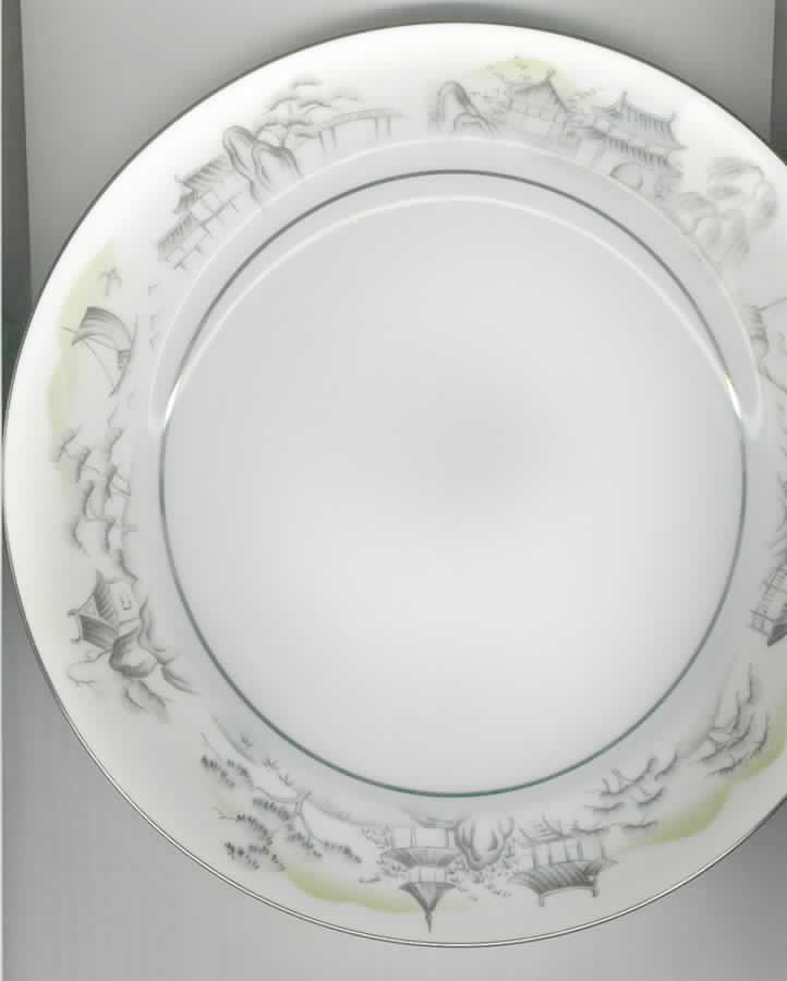 SAN77 Black Salad Plate by Sango-1
