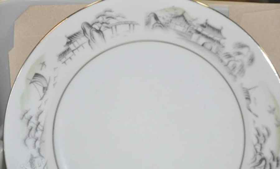 SAN77 Black Dinner Plate by Sango-1