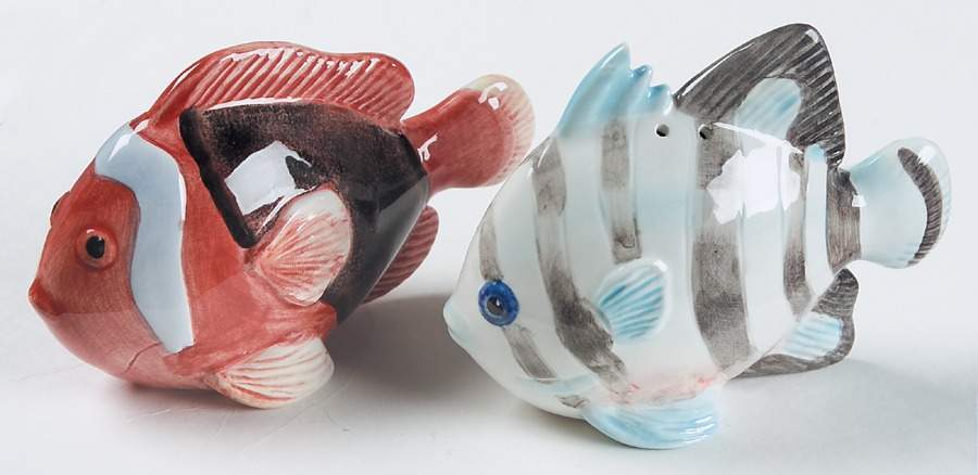 Sea Colors Figural Salt & Pepper Set by Sakura-1