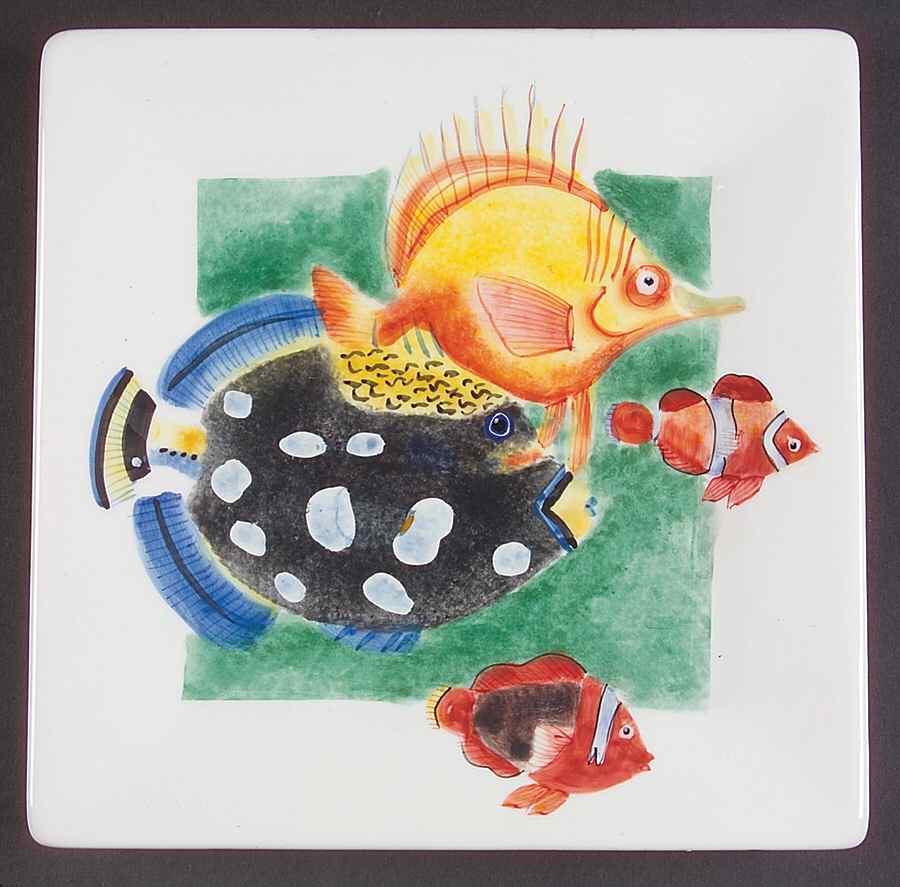 Sea Colors Salad Plate by Sakura-1