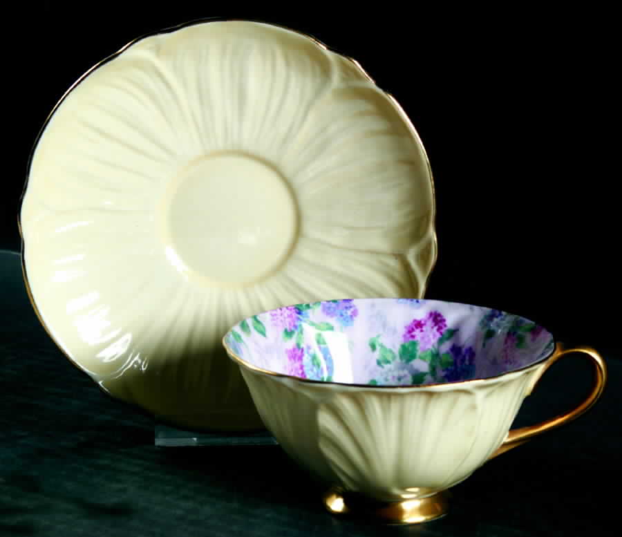 13418 Footed Cup & Saucer Set by Shelley-1