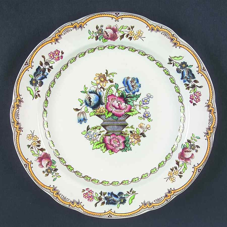 Avondale Yellow Dinner Plate by Spode-1