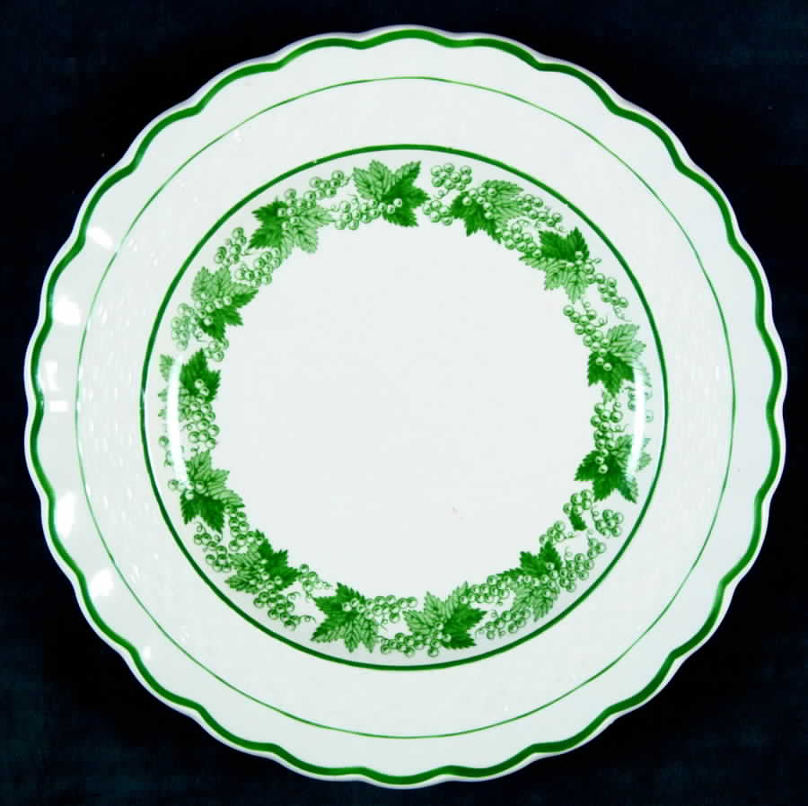 Valencia Green (Green Trim, Band and Verge) Bread & Butter Plate by Spode-1