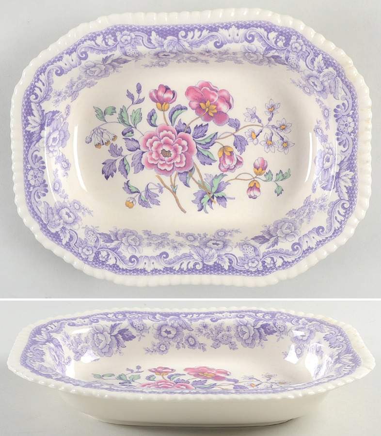 Mayflower (Newer, 2004 Intro) 9" Oval Vegetable Bowl by Spode-1