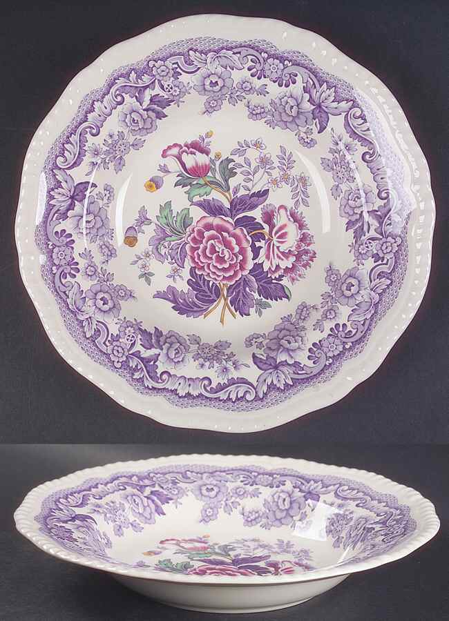 Mayflower (Newer, 2004 Intro) Large Rim Soup Bowl by Spode-1